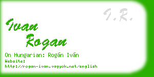 ivan rogan business card